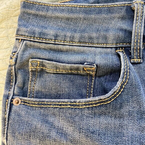 Old Navy Woman’s 14 Jeans Boot-Cut 36x31 Med Blue High Rise Metal Zip BRAND NEW - Picture 10 of 12